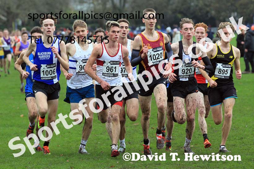 Junior Men, 2022 British Athletics Cross Challenge, Sefton Park, Liverpool.  Photo: David T. Hewitson/Sports for All Pics